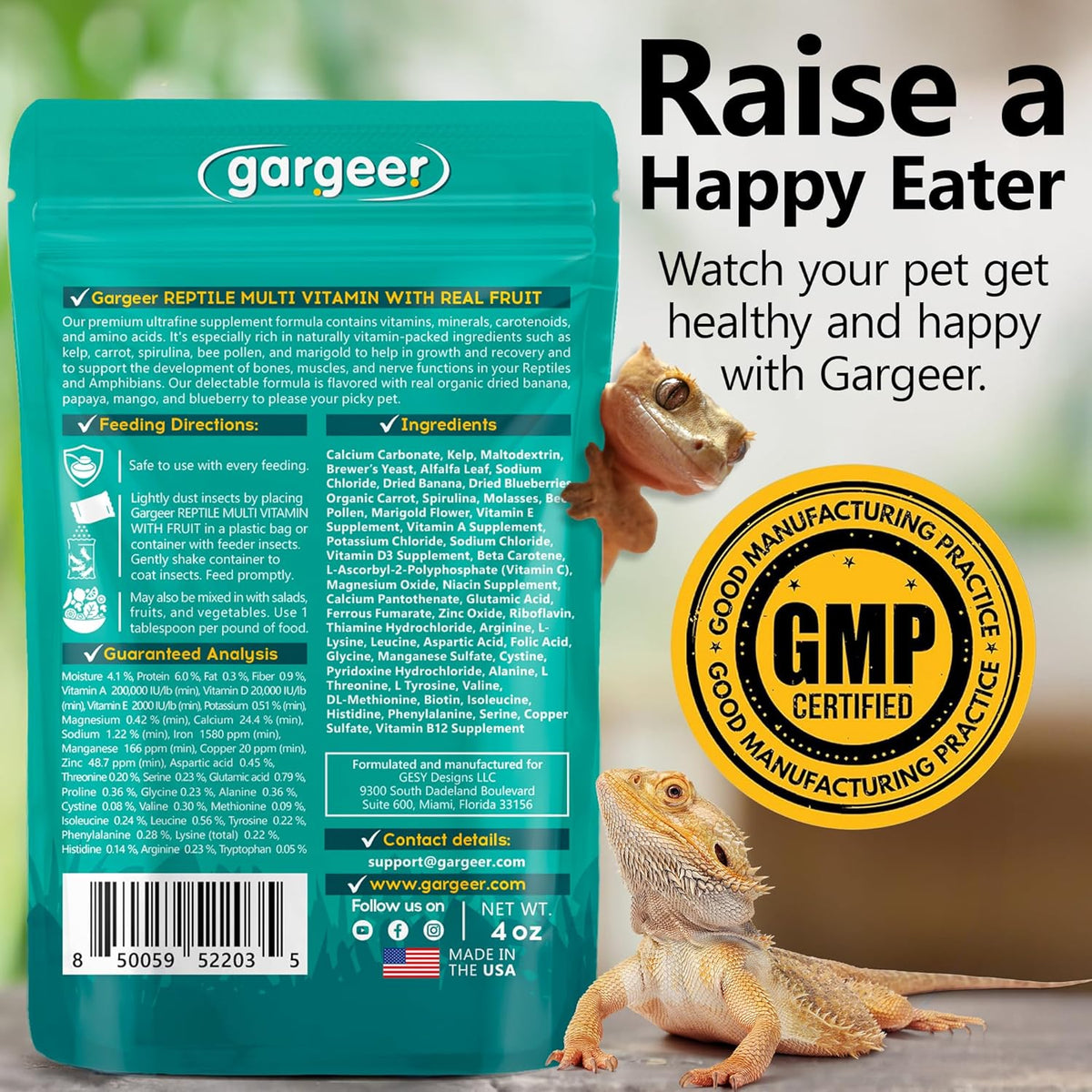 All Reptile Multi-Vitamin Supplement with Fruit by Gargeer