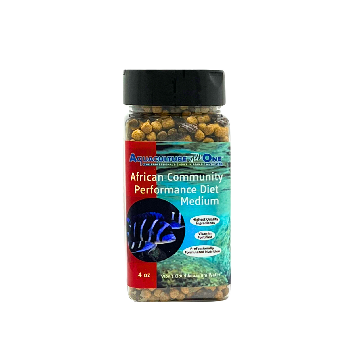 Aquaculture-One African Cichlid Performance Diet Medium, front