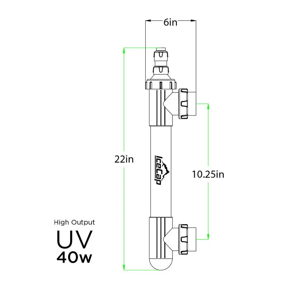 IceCap 40w High Output Inline UV Sterilizer