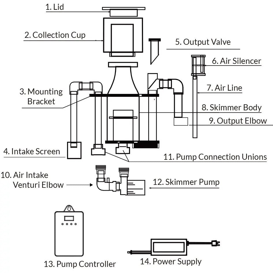 IceCap K3-150HOB Controllable Protein Skimmer