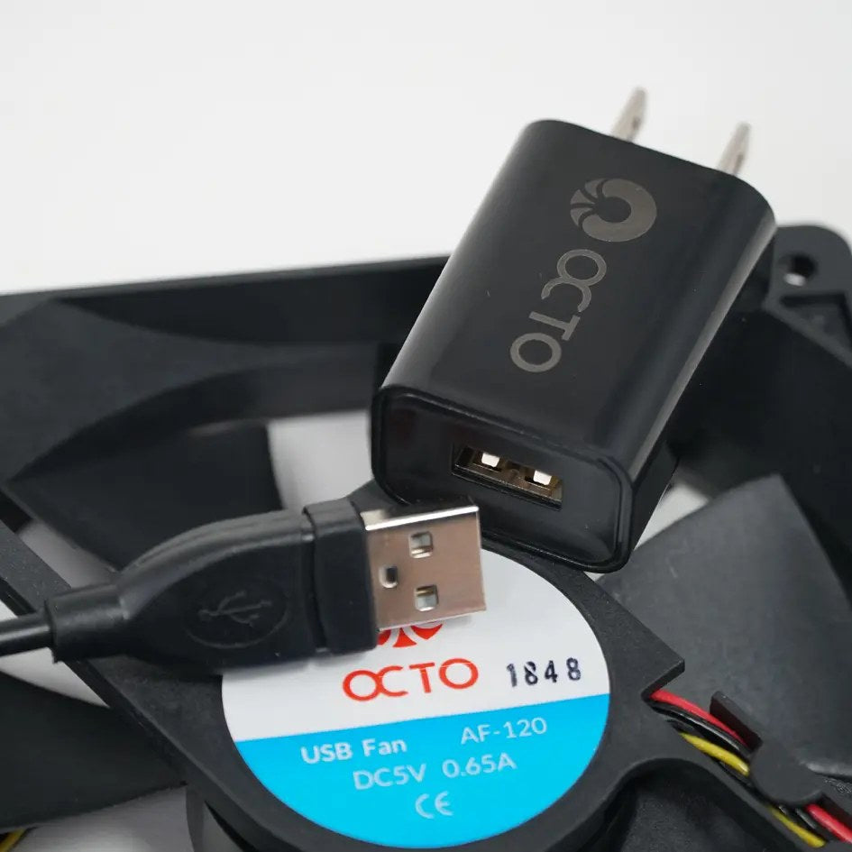 Octo 4 inch USB Smart Fan