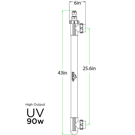IceCap 90w High Output Inline UV Sterilizer