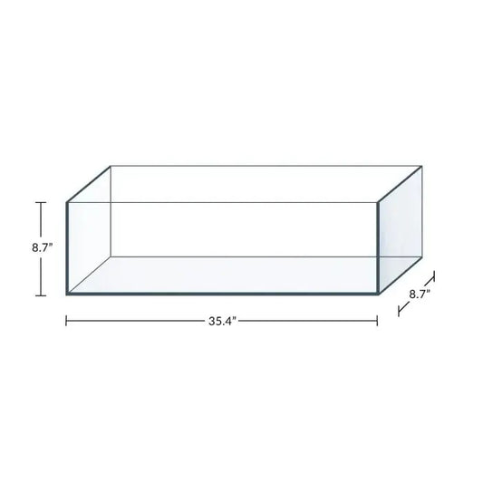 IceCap Glass Bookshelf Aquarium, 11.5-Gallon