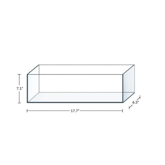 IceCap Glass Bookshelf Aquarium, 3.4-Gallon