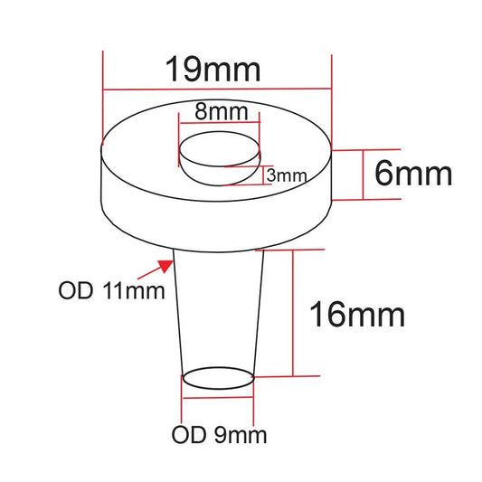 IceCap 3/4in Biological Frag Plugs with Mounting Divot, 25 pcs