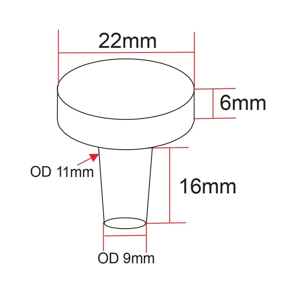 IceCap 7/8in Biological Frag Plugs with Flat Top, 25 pcs