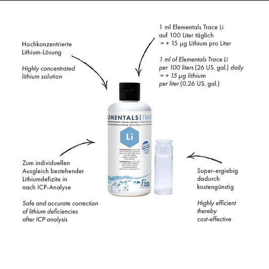 Fauna Marin Elementals Trace Li, Lithium, 250 ml