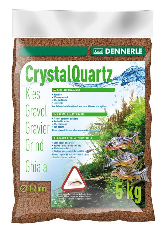 Dennerle Crystal Quartz Gravel, Light Brown, 5 kg