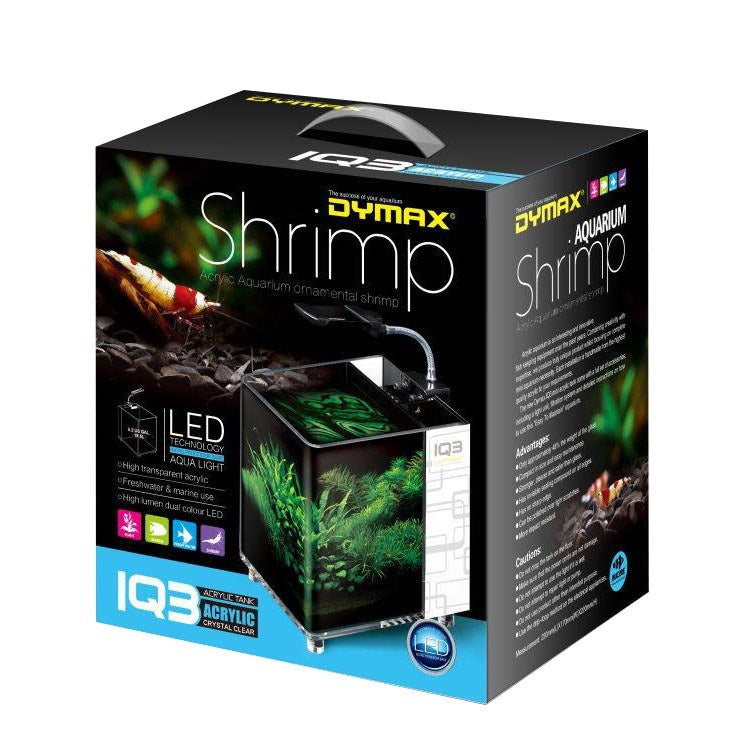 Dymax IQ3 1.5-Gallon Mini Acrylic Aquarium, Classic Black