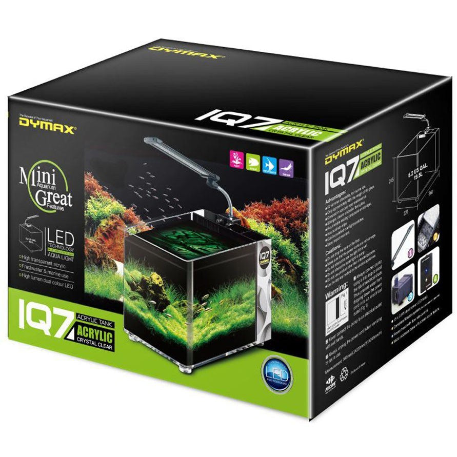 Dymax IQ7 5.2-Gallon Mini Acrylic Aquarium, Ocean Blue