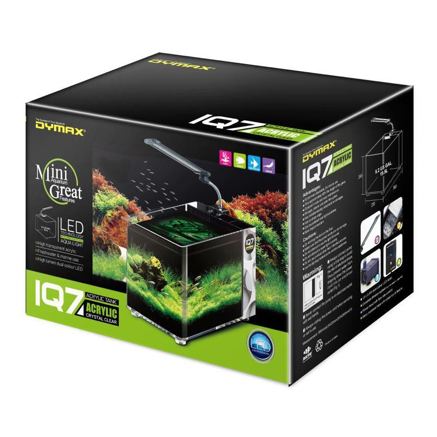Dymax IQ7 5.2-Gallon Mini Acrylic Aquarium, Palm Green