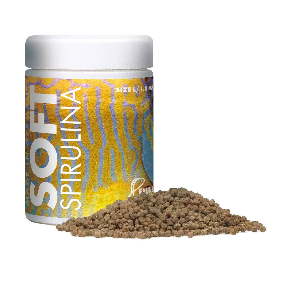 Fauna Marin Soft Spirulina, Large Pellet Fish Food, 100 ml