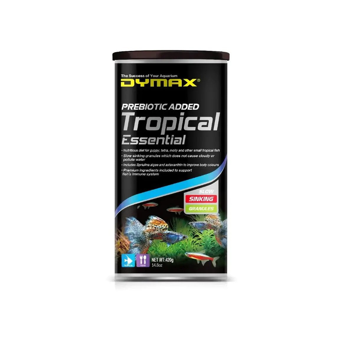 Dymax Tropical Essential Granule Fish Food, 420g