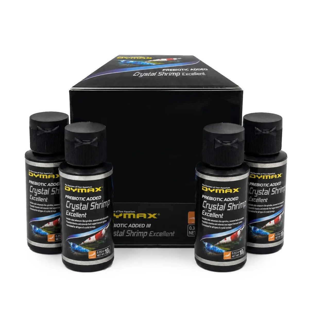 Dymax Crystal Shrimp Excellent Food, 10 g, 24-Pack Retail Box