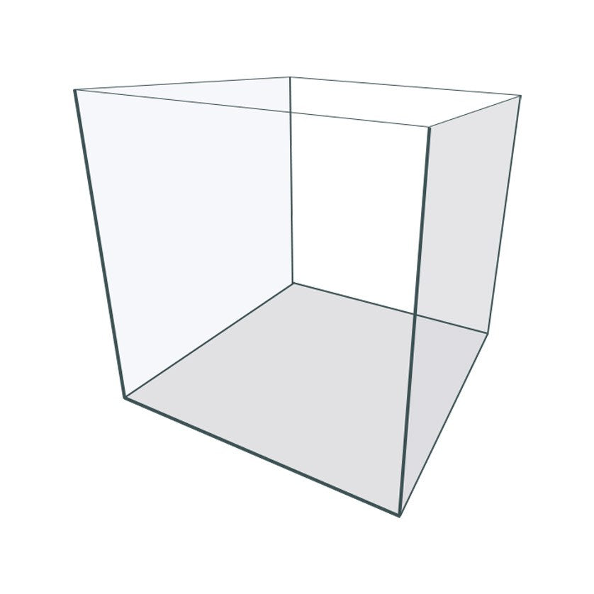 IceCap Glass Cube Aquarium, 24-Gallon