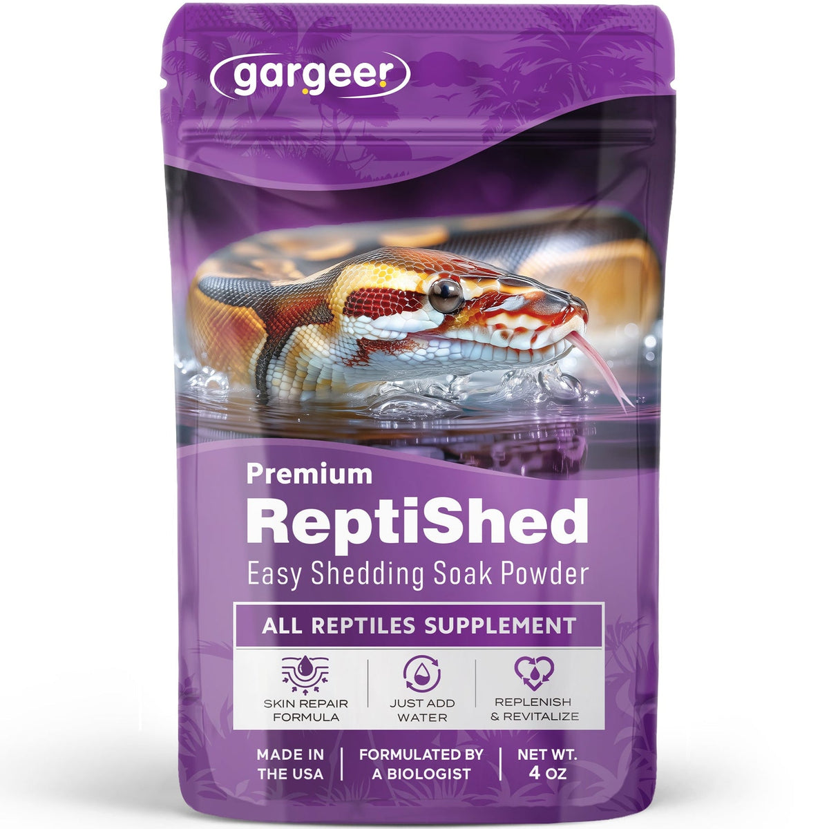 ReptiShed Shedding Aid Soak Powder by Gargeer