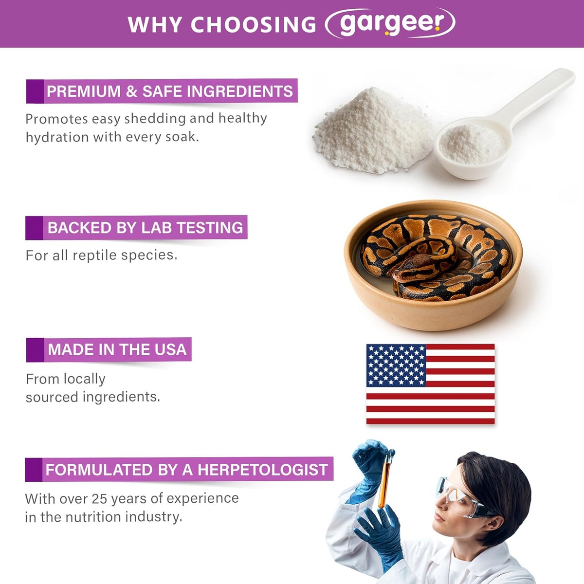 ReptiShed Shedding Aid Soak Powder by Gargeer