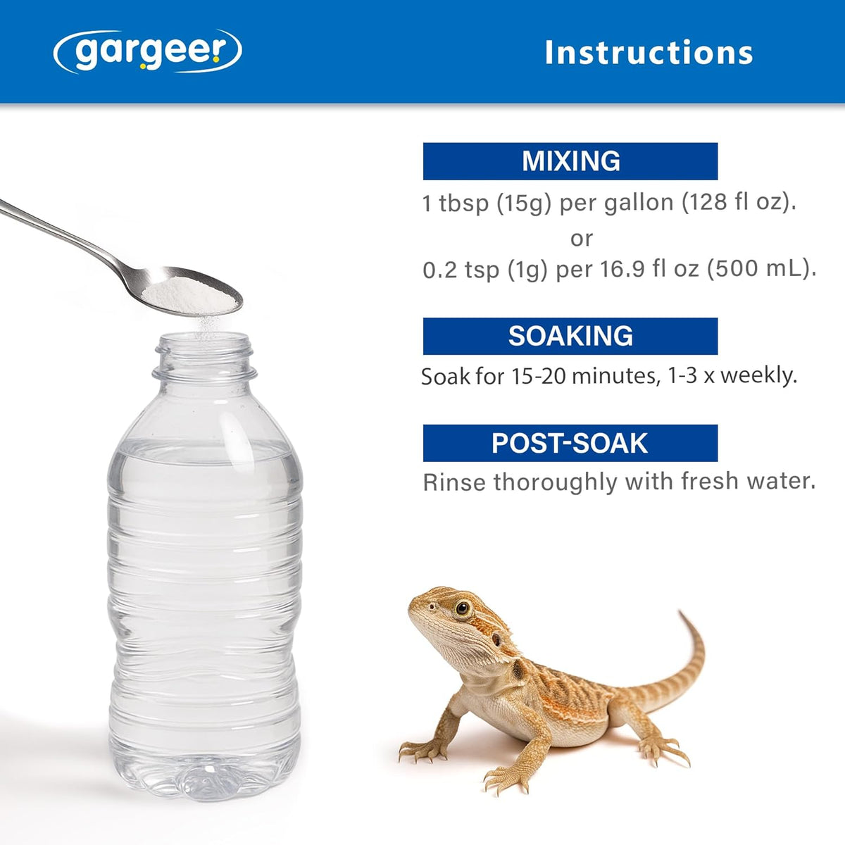 ReptiSoak Electrolyte Soak Powder by Gargeer