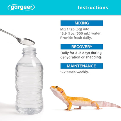ReptiLyte Premium Electrolyte Drink Supplement by Gargeer
