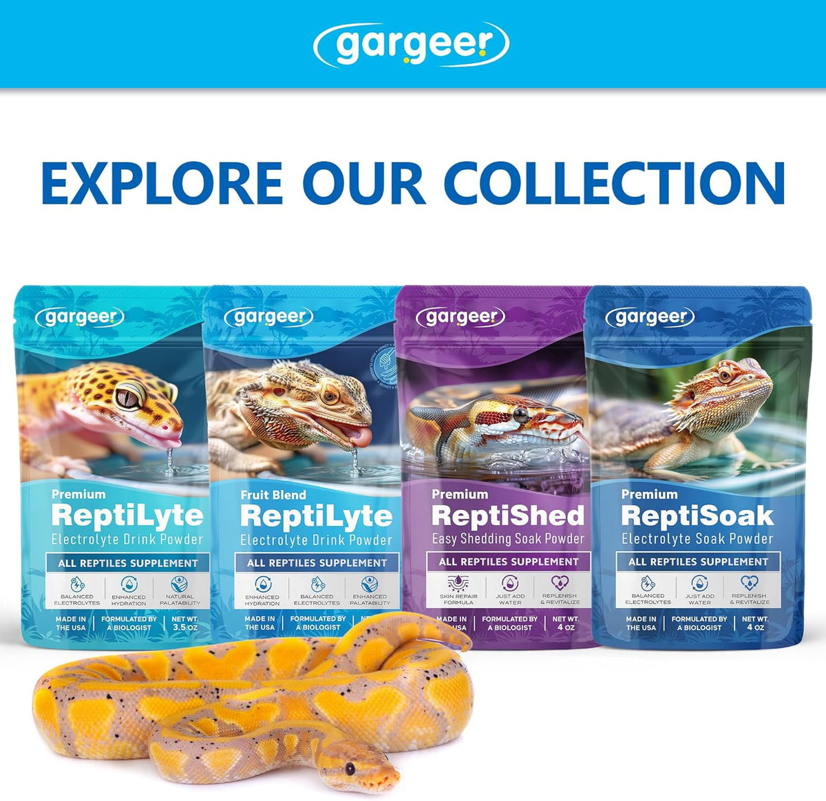 ReptiLyte Electrolyte Drink Supplement with Fruit by Gargeer