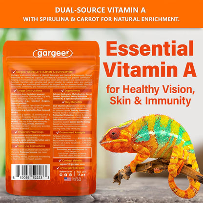 Vitamin A Plus Supplement for Reptiles by Gargeer