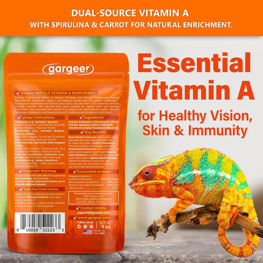 Vitamin A Plus Supplement for Reptiles by Gargeer