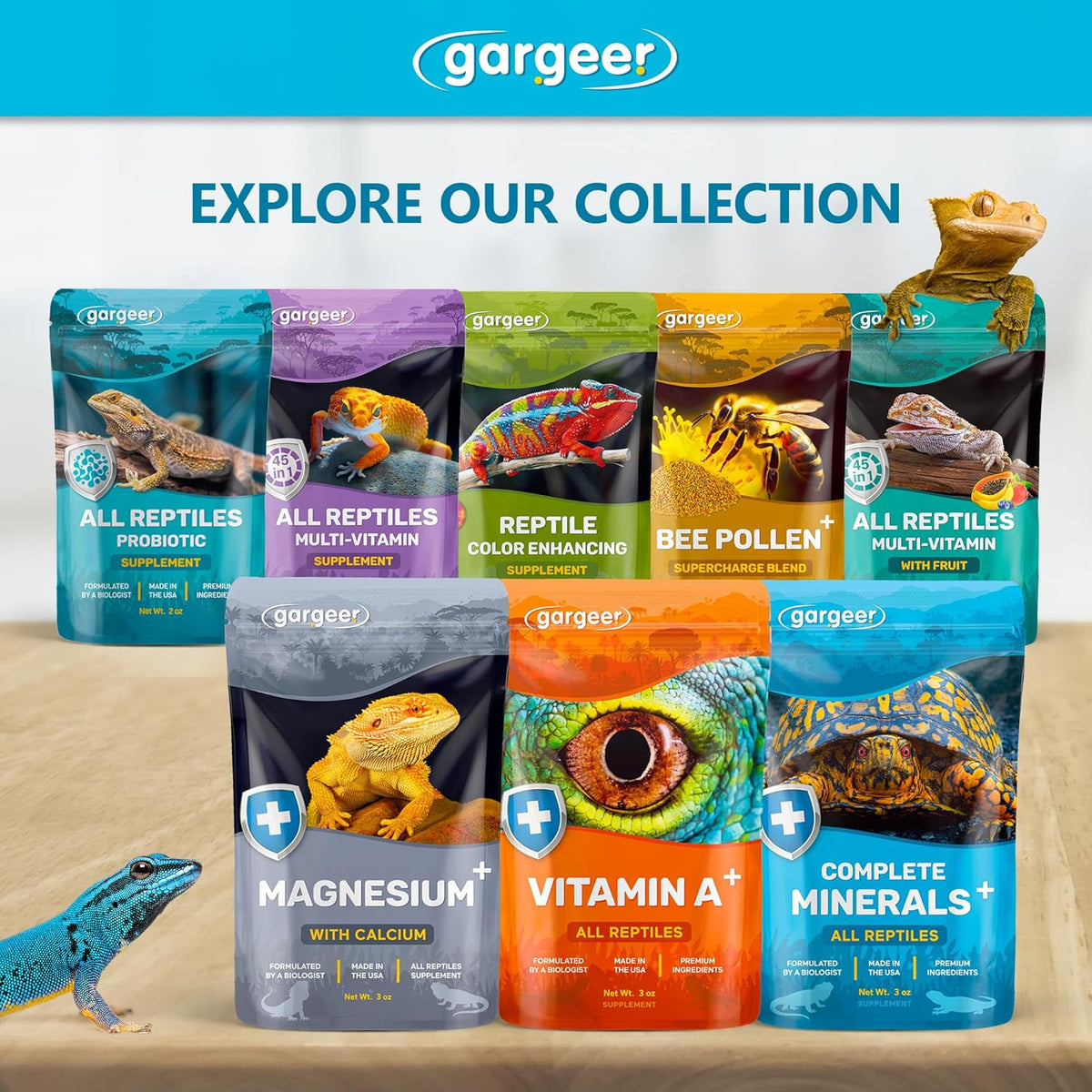 Complete Minerals Plus All Reptile Supplement by Gargeer