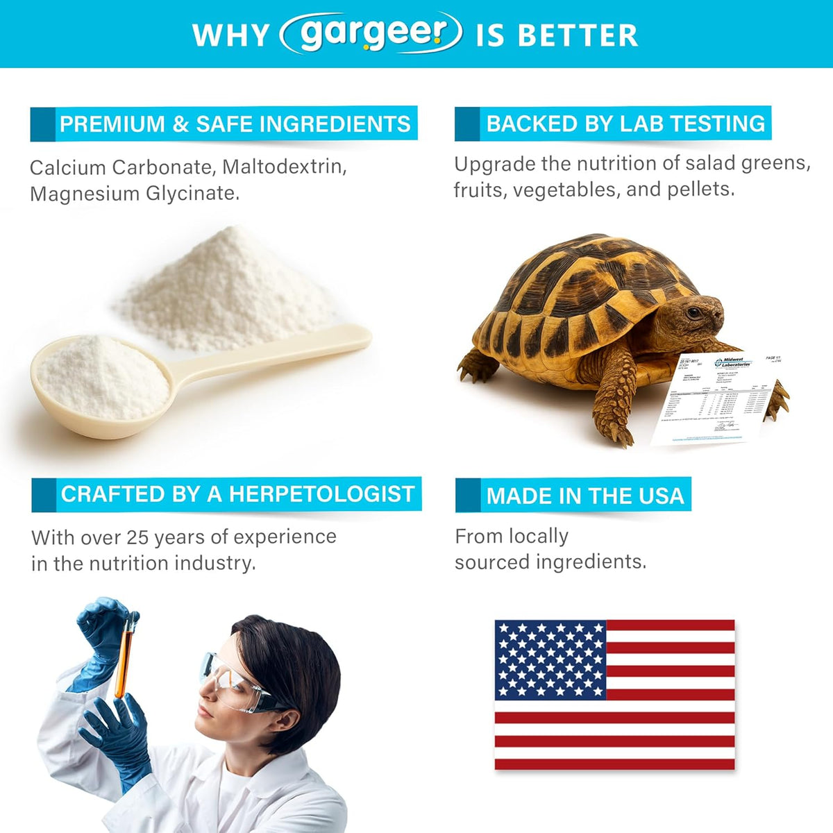 Complete Minerals Plus All Reptile Supplement by Gargeer
