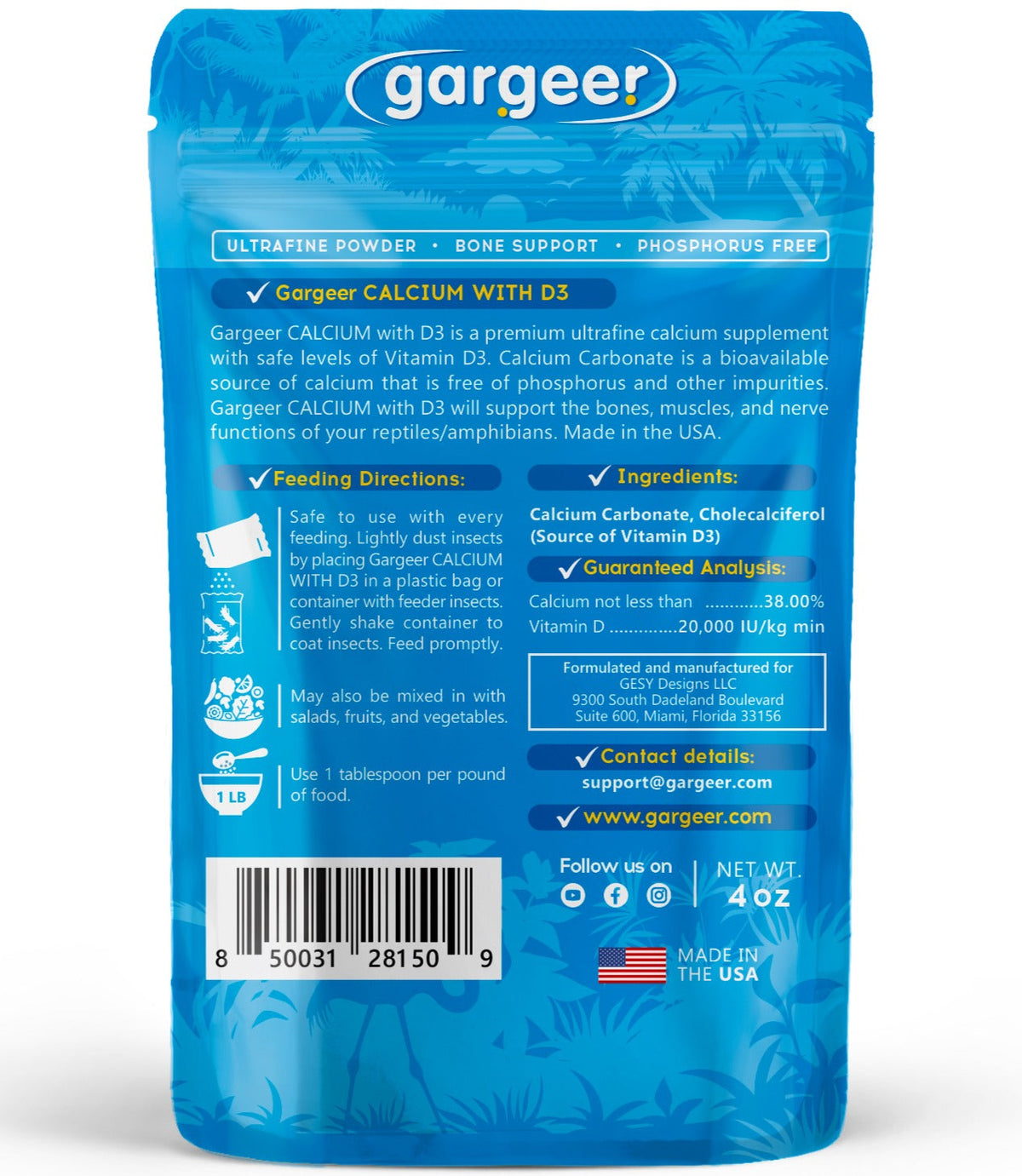 Calcium + Vitamin D3 by Gargeer