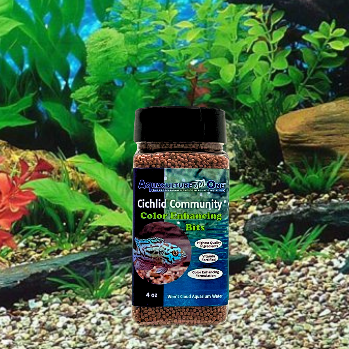 Aquaculture-One Cichlid Color Enhancing Bits
