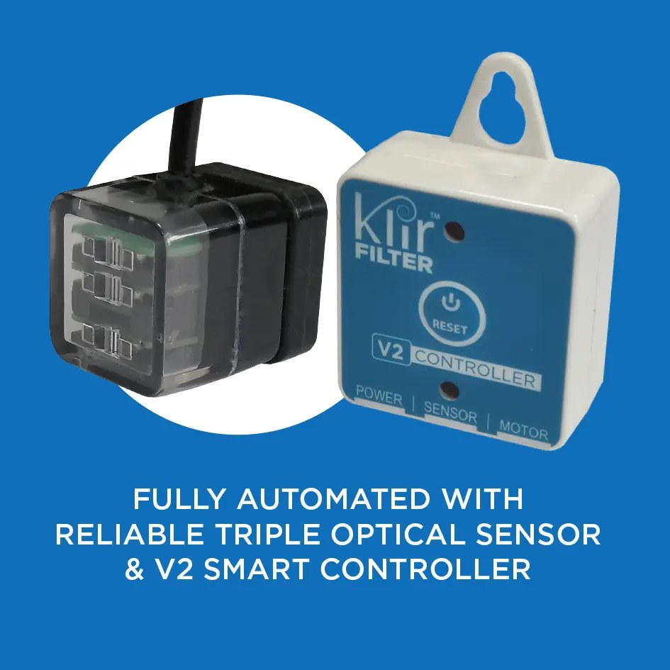 Klir Di-7 V2 Automatic Drop-In Fleece Filter, 7in