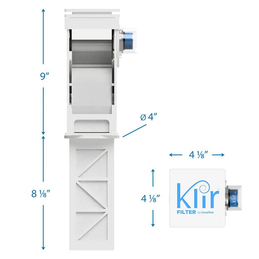 Klir Di-4 V2 Automatic Drop-In Fleece Filter, 4in