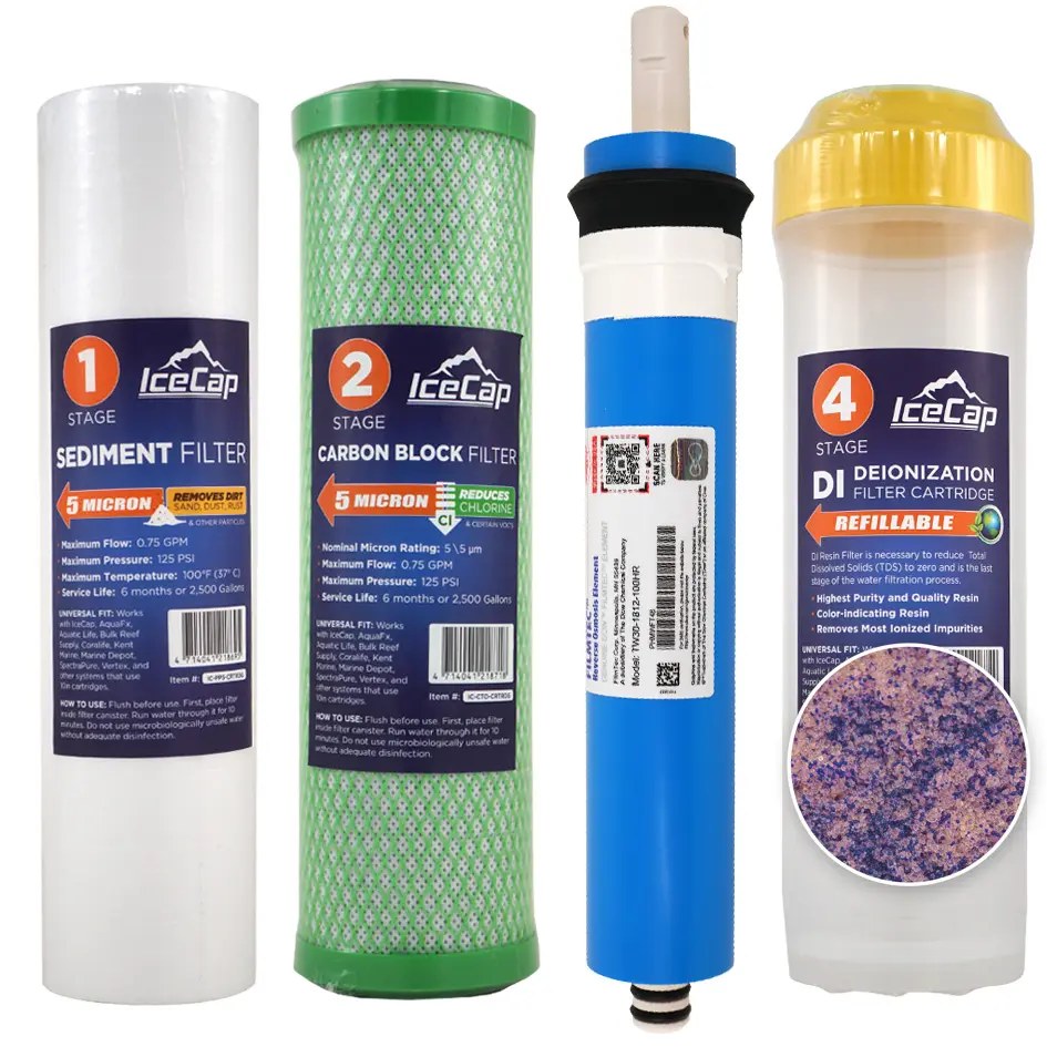 IceCap 100 GPD Reverse Osmosis RO/DI Water Filtration System