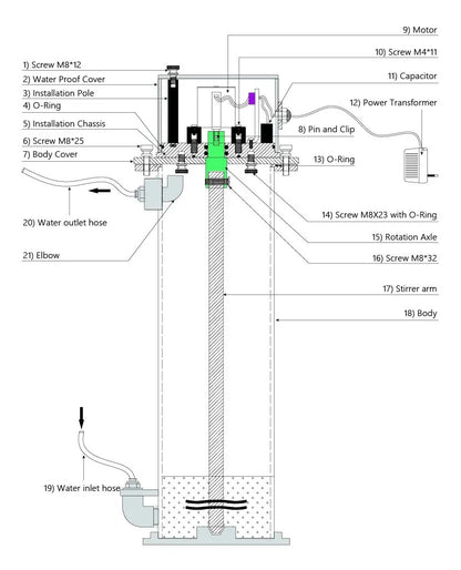 Octo KS250 Kalkwasser Reactor