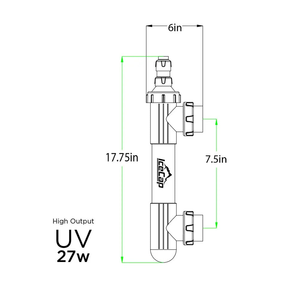 IceCap 27w High Output Inline UV Sterilizer