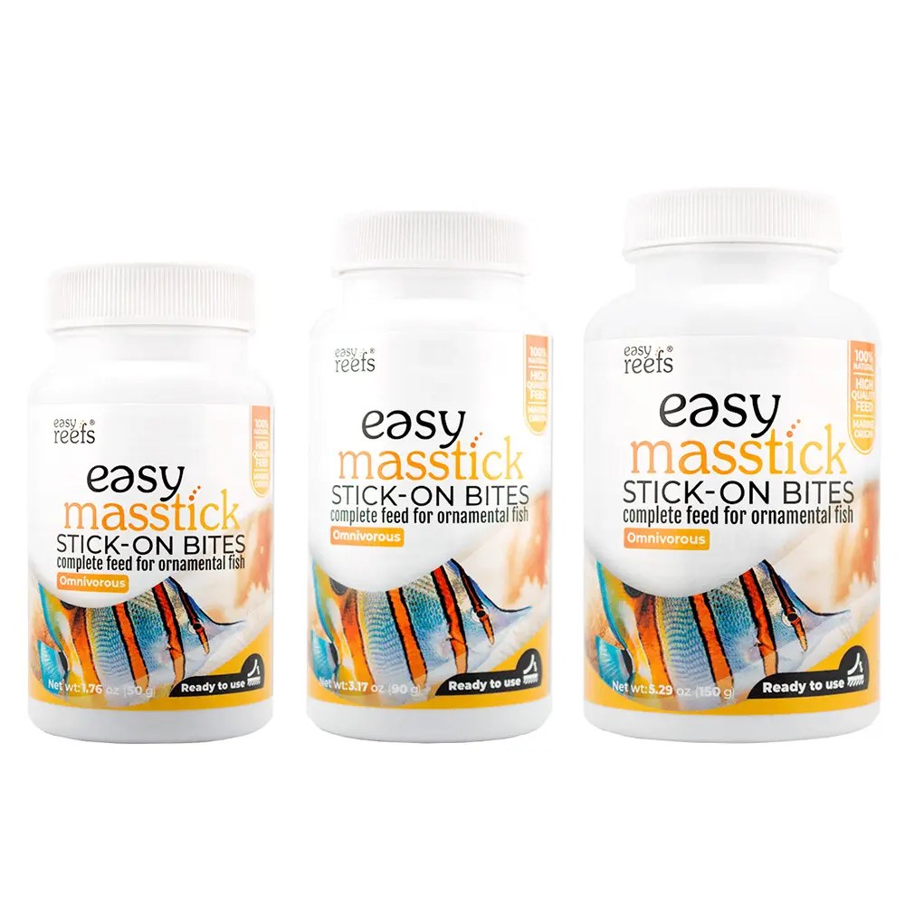 Easy reefs Easymasstick Self-Adhesive Marine Fish Food, 50g