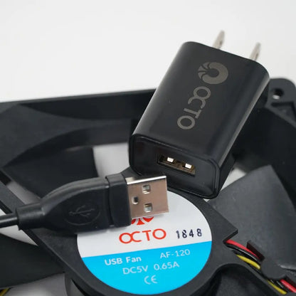 Octo 4 inch USB Smart Fan