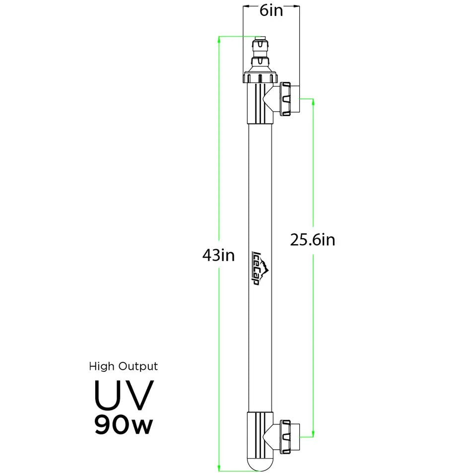 IceCap 90w High Output Inline UV Sterilizer