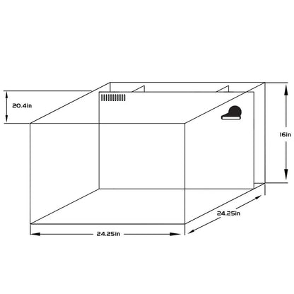IceCap All-In-One Cube Aquarium, 38-Gallon