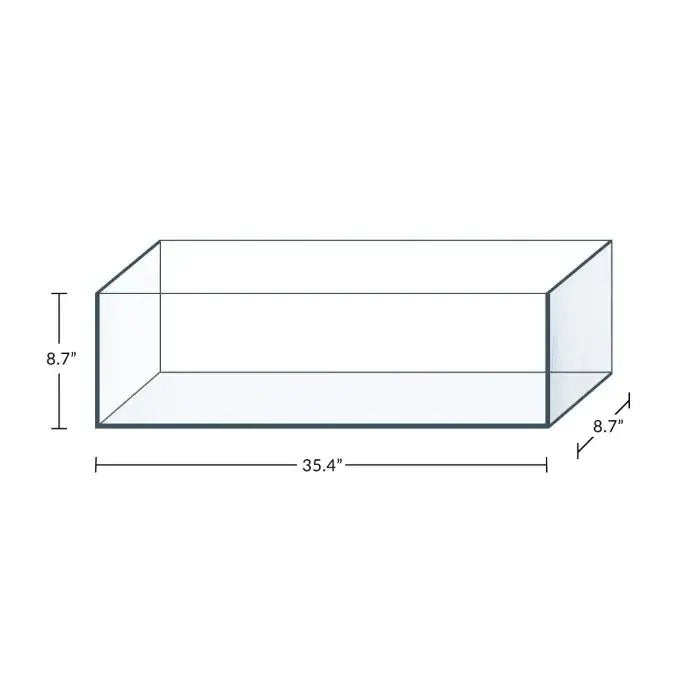 IceCap Glass Bookshelf Aquarium, 11.5-Gallon