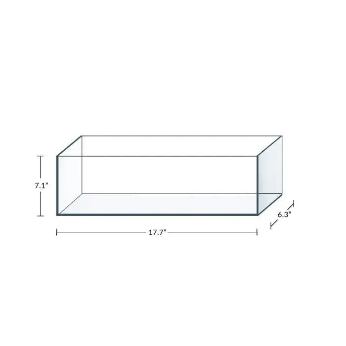 IceCap Glass Bookshelf Aquarium, 3.4-Gallon