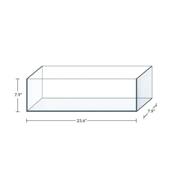 IceCap Glass Bookshelf Aquarium, 6.3-Gallon