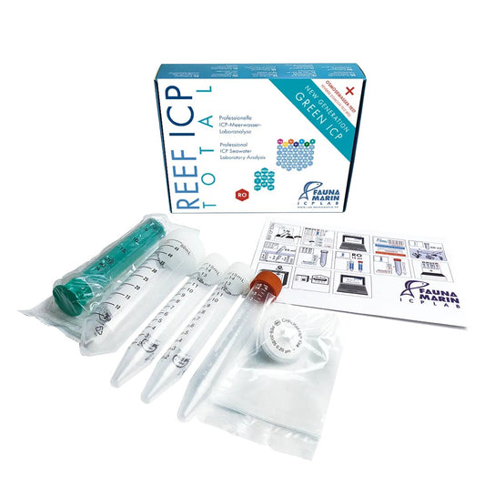 Fauna Marin Reef ICP TOTAL Test, 90+ Water Parameters with Prepaid Shipping, 6-Pack