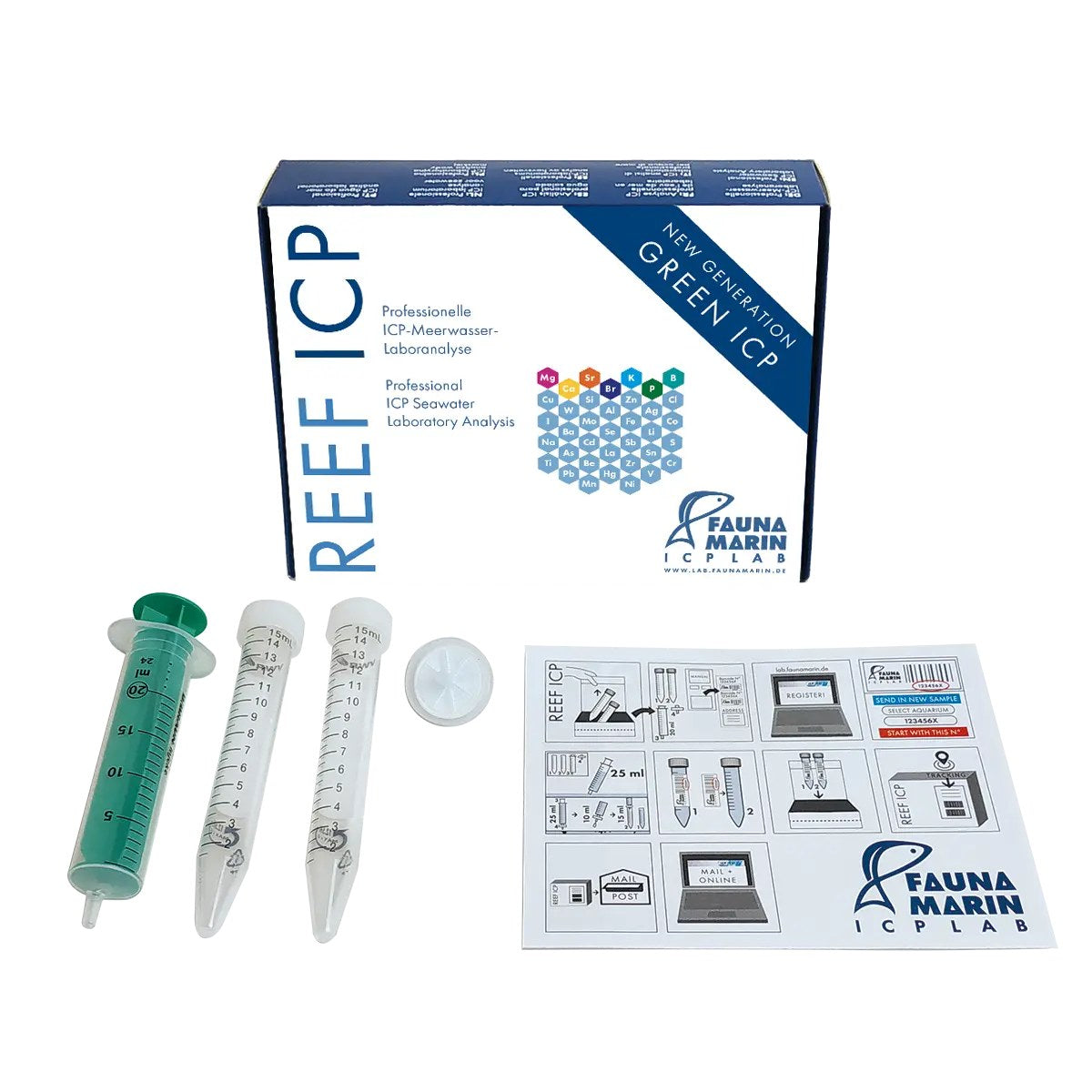 Fauna Marin Reef ICP Test, 37 Water Parameters, 6-Pack