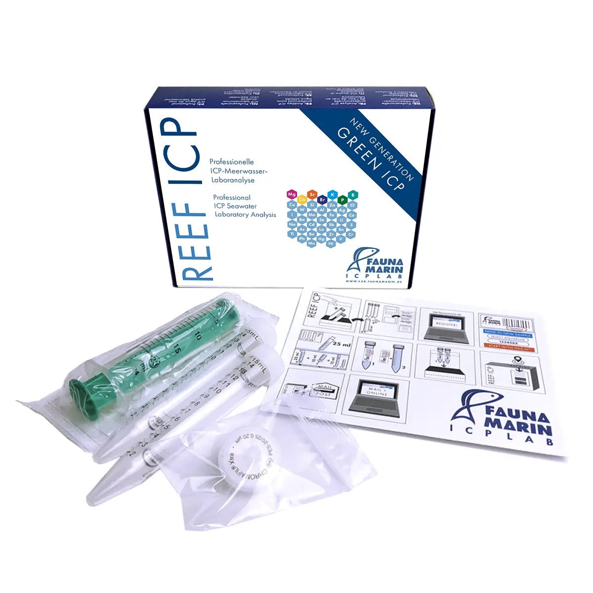 Fauna Marin Reef ICP Test, 37 Water Parameters, 6-Pack