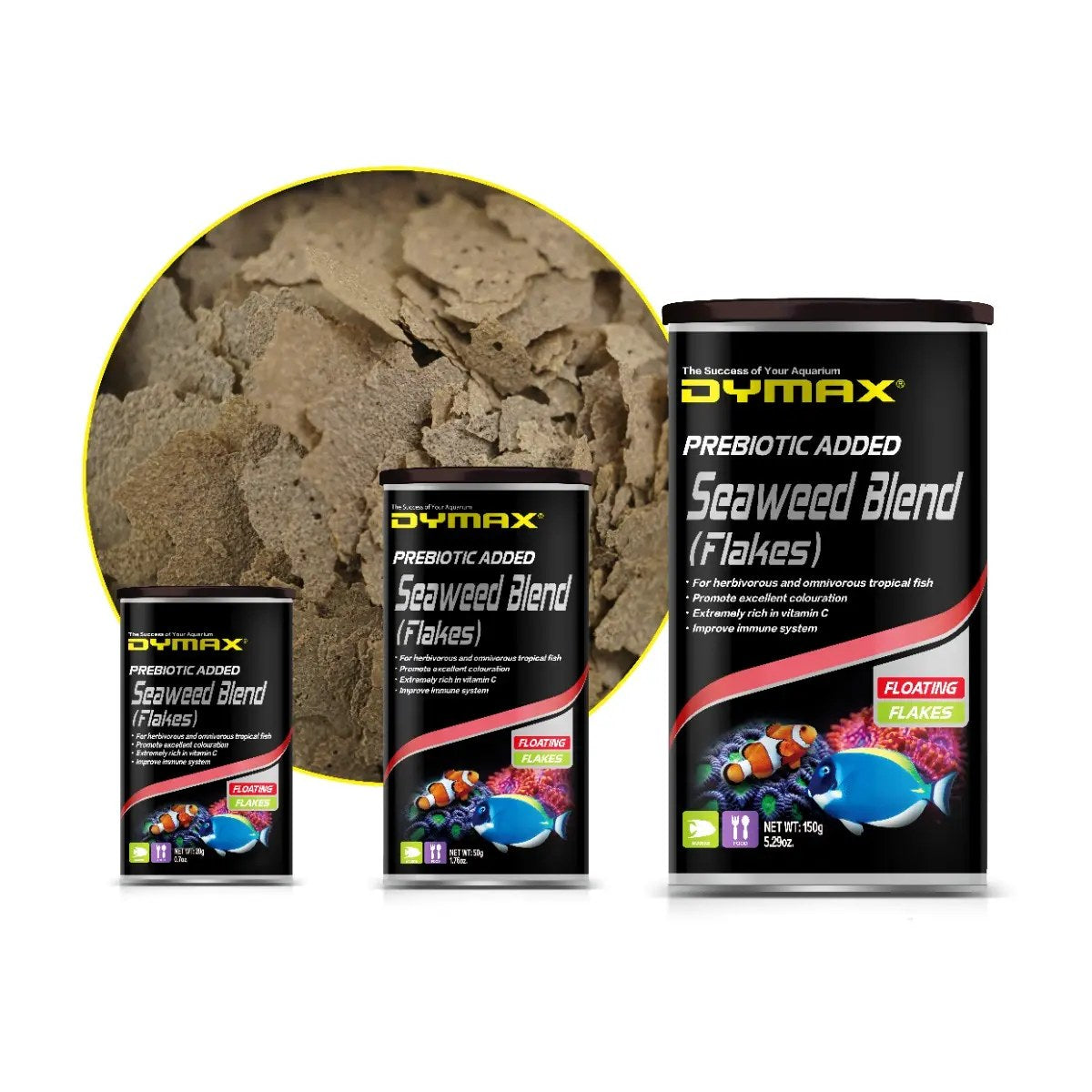 Dymax Seaweed Blend Flake Fish Food, 20g