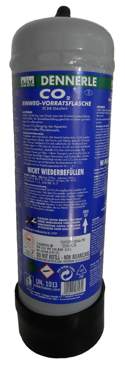 Dennerle CO2 Disposable Cylinder, 1200 g