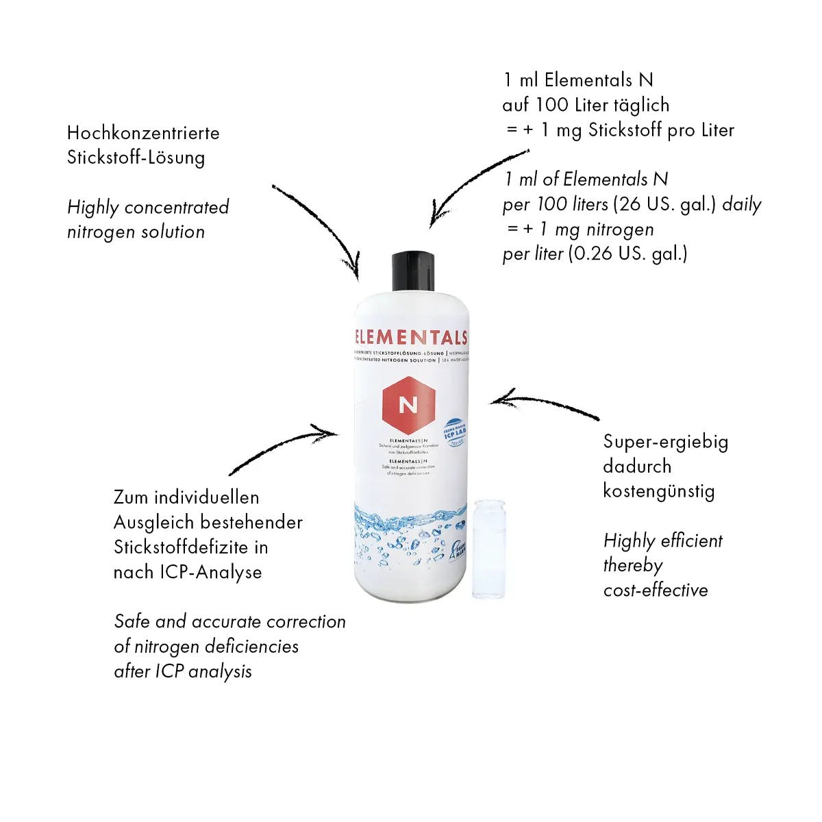 Fauna Marin Elementals N, Nitrogen, 1000 ml