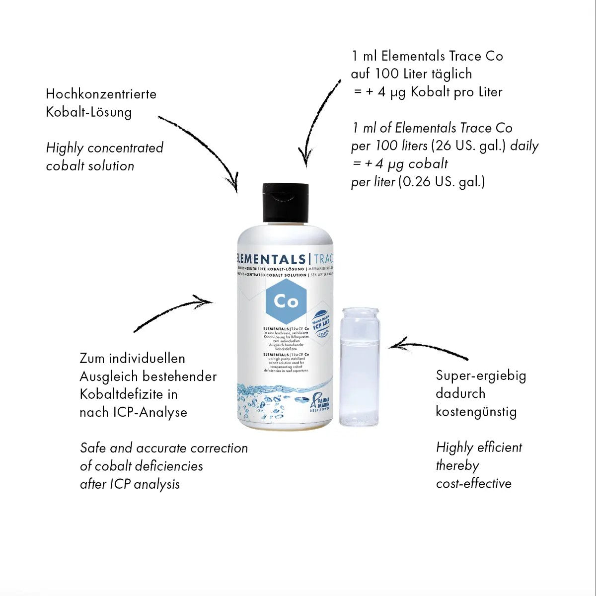 Fauna Marin Elementals Trace Co, Cobalt, 250 ml
