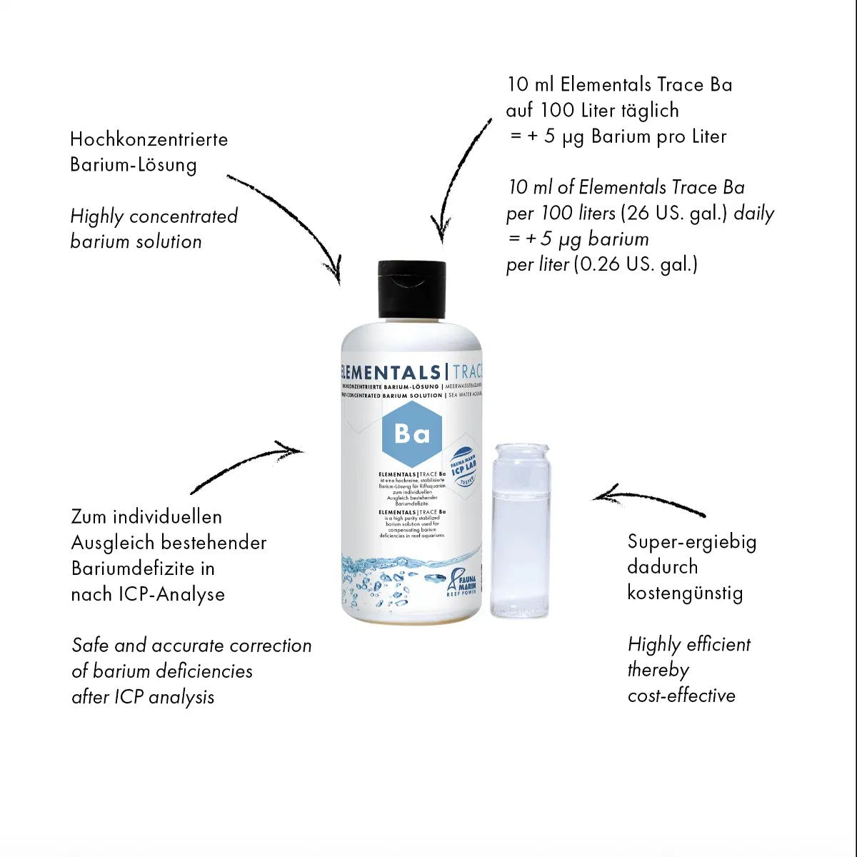 Fauna Marin Elementals Trace Ba, Barium, 250 ml
